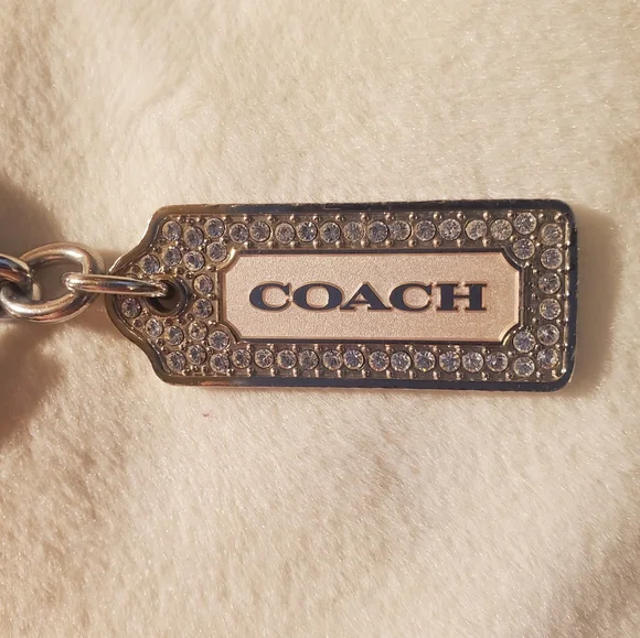 Coach LOZ Pave Swarovski Enamel Keychain Bag Purse Tote Charm - Picture 2 of 3